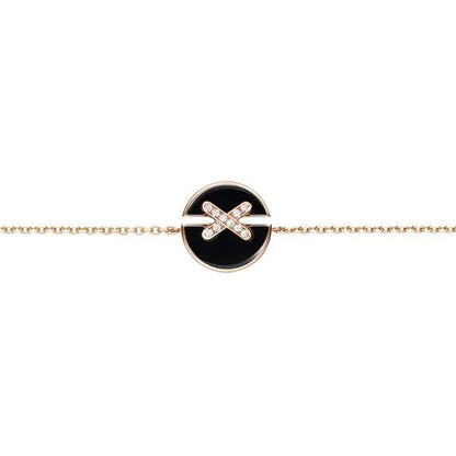 [OrnoraJewelry]JEUX DE BRACELET ONYX PINK GOLD DIAMOND