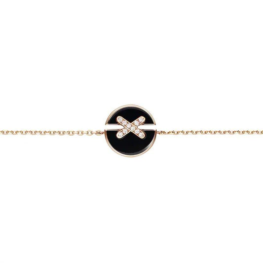 [OrnoraJewelry]JEUX DE BRACELET ONYX PINK GOLD DIAMOND