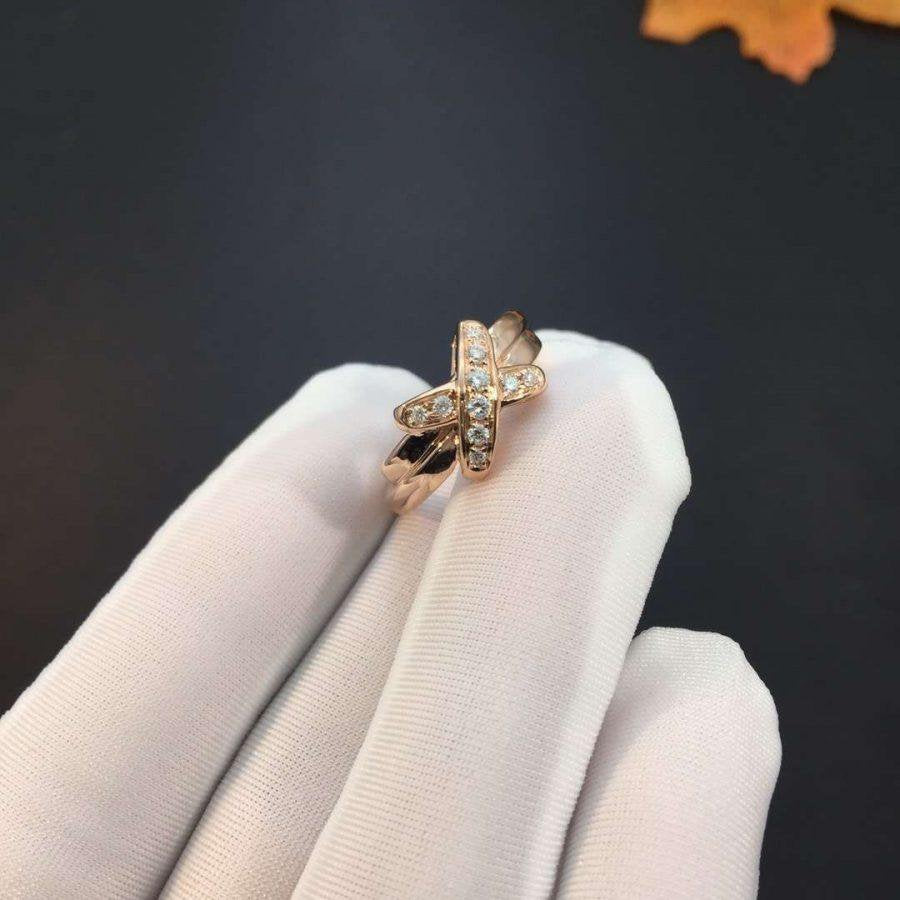 [OrnoraJewelry]JEUX DE PINK GOLD DIAMOND RING