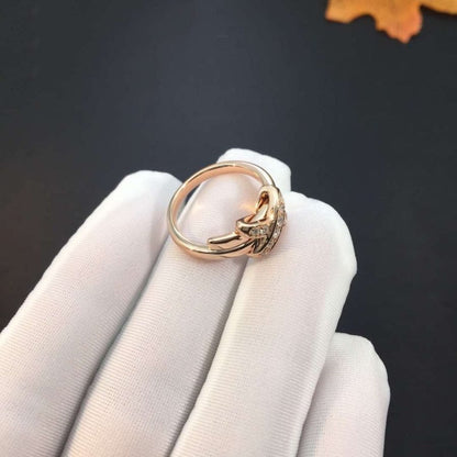[OrnoraJewelry]JEUX DE PINK GOLD DIAMOND RING