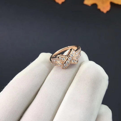[OrnoraJewelry]JEUX DE RING PINK GOLD DIAMOND