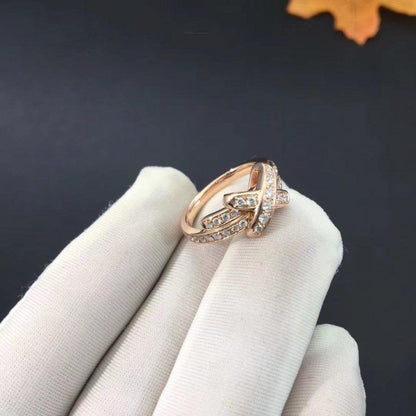 [OrnoraJewelry]JEUX DE RING PINK GOLD DIAMOND