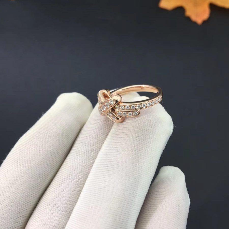 [OrnoraJewelry]JEUX DE RING PINK GOLD DIAMOND