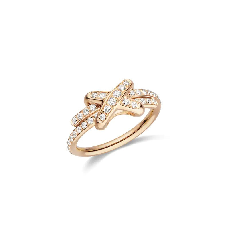 [OrnoraJewelry]JEUX DE RING PINK GOLD DIAMOND