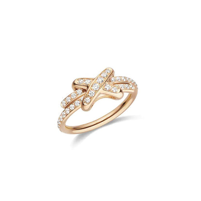 [OrnoraJewelry]JEUX DE RING PINK GOLD DIAMOND