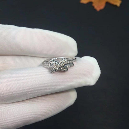[OrnoraJewelry]JEUX DE SILVER DIAMOND RING