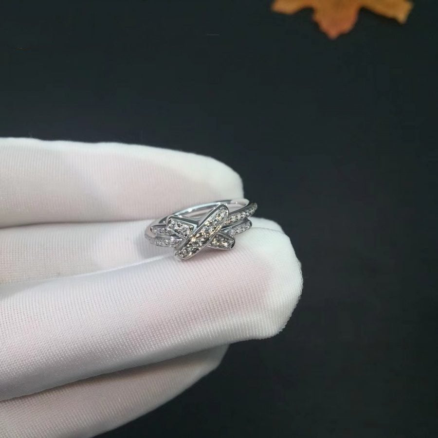 [OrnoraJewelry]JEUX DE SILVER DIAMOND RING