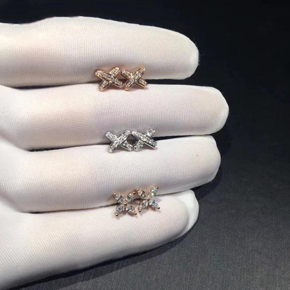 [OrnoraJewelry]JEUX DE DIAMOND EARRINGS