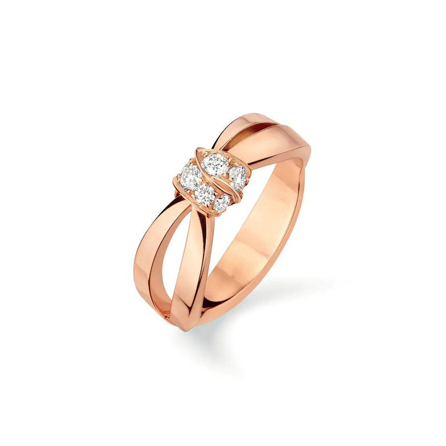 [OrnoraJewelry]LIENS RING PINK GOLD DIAMOND