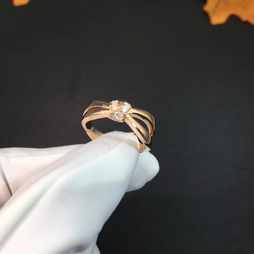 [OrnoraJewelry]LIENS RING PINK GOLD DIAMOND