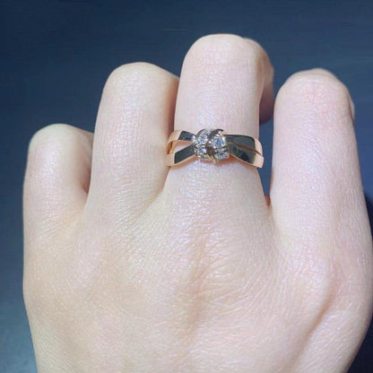 [OrnoraJewelry]LIENS RING PINK GOLD DIAMOND