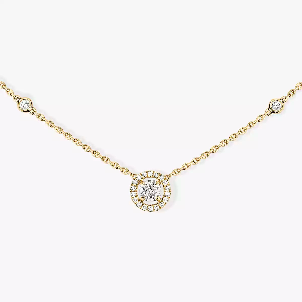 [OrnoraJewelry]Diamond Necklace 0,20ct Brilliant Shape Joy