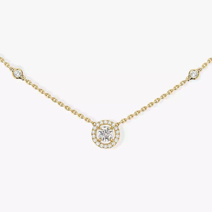 [OrnoraJewelry]Diamond Necklace 0,20ct Brilliant Shape Joy