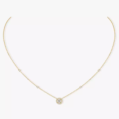[OrnoraJewelry]Diamond Necklace 0,20ct Brilliant Shape Joy