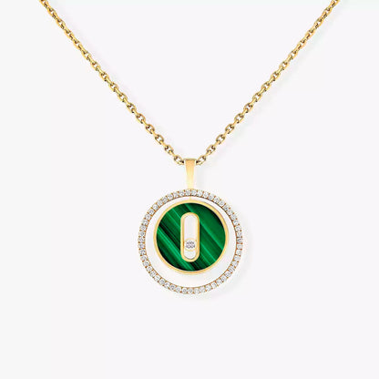 [OrnoraJewelry]Lucky Move Diamond Necklace in Rose Gold and White Mother-of-Pearl