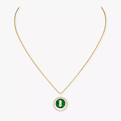 [OrnoraJewelry]Lucky Move Diamond Necklace in Rose Gold and White Mother-of-Pearl