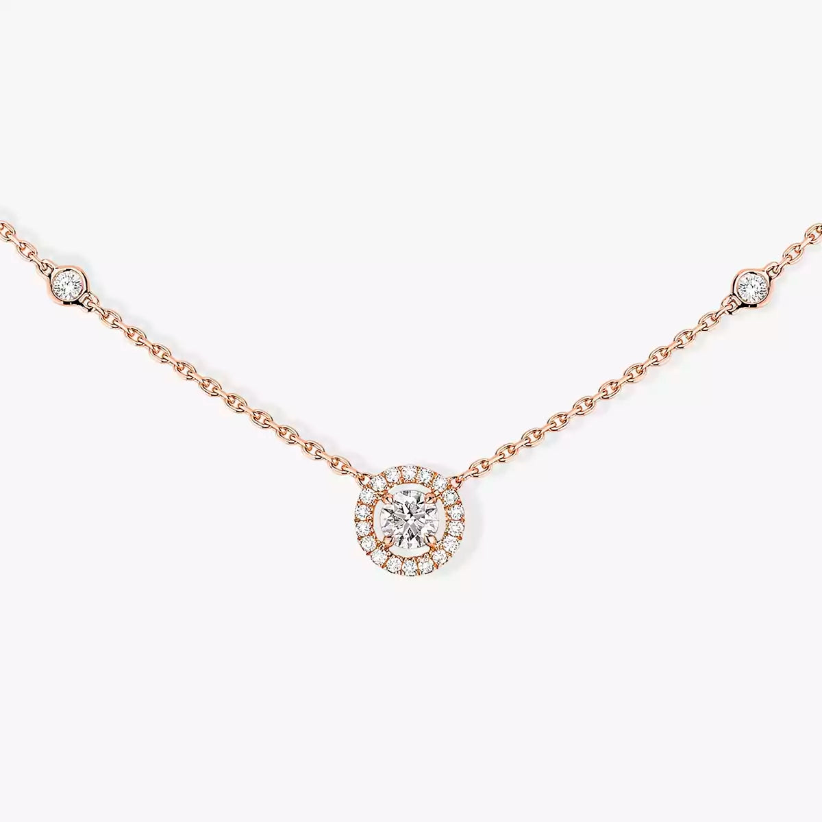 [OrnoraJewelry]Diamond Necklace 0,20ct Brilliant Shape Joy