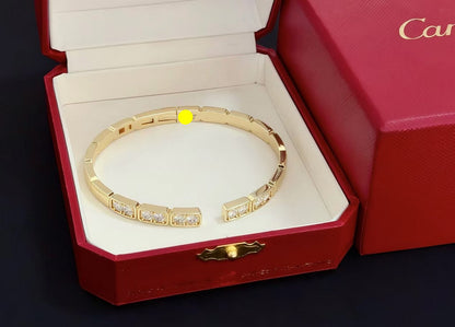 [OrnoraJewelry]LOVE DIAMOND OPEN  BRACELET