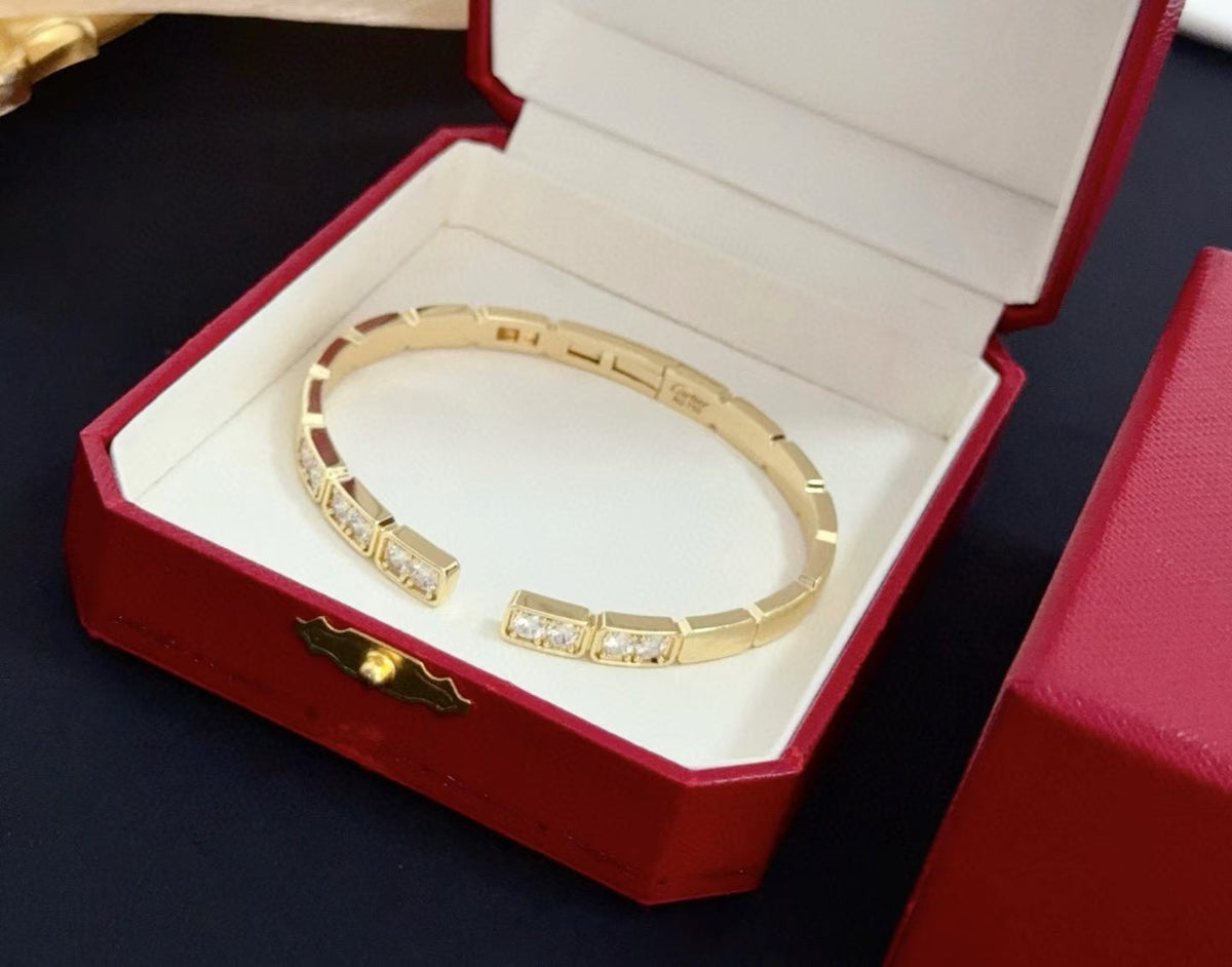[OrnoraJewelry]LOVE DIAMOND OPEN  BRACELET
