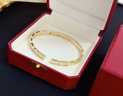 [OrnoraJewelry]LOVE DIAMOND OPEN  BRACELET