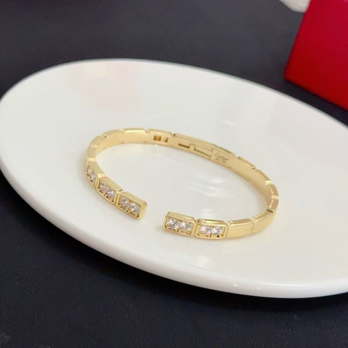 [OrnoraJewelry]LOVE DIAMOND OPEN  BRACELET