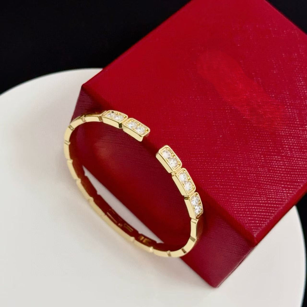 [OrnoraJewelry]LOVE DIAMOND OPEN  BRACELET