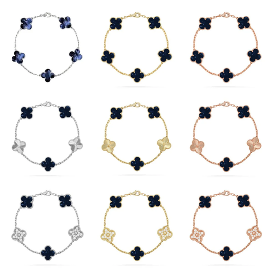 [OrnoraJewelry]CLOVER 5 MOTIF PIETERSITE BRACELET COLLECTION