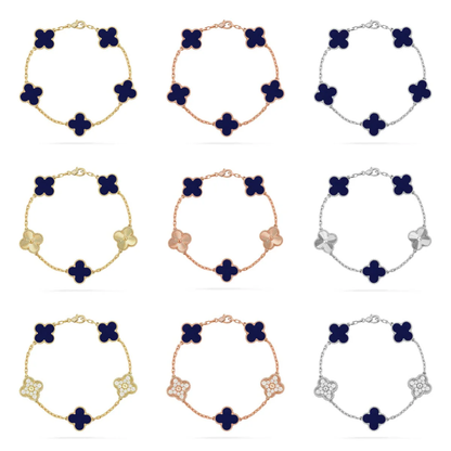 [OrnoraJewelry]CLOVER 5 MOTIF LAPIS LAZULI BRACELET COLLECTION