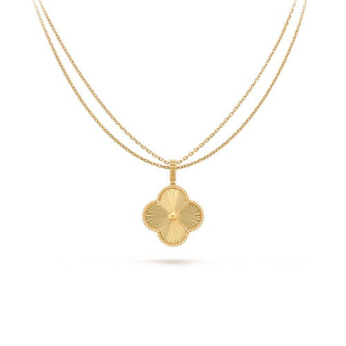 [OrnoraJewelry]CLOVER 25MM PEDANT NECKLACE GOLD