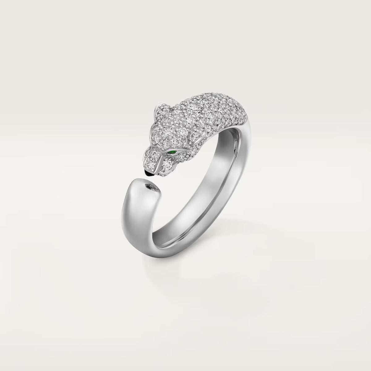 [OrnoraJewelry]PANTHERE HALF DIAMOND SMALL RING