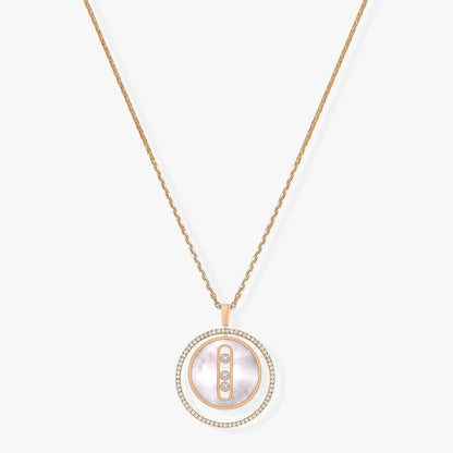 [OrnoraJewelry]LUCKY MOVE MM NACRE BLANCHE DIAMOND NECKLACE