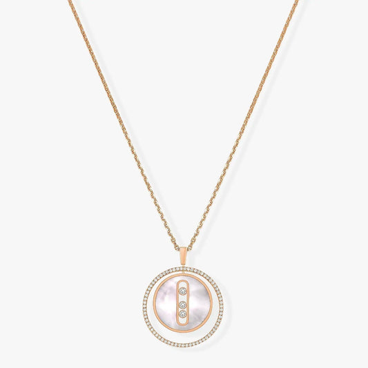 [OrnoraJewelry]LUCKY MOVE MM NACRE BLANCHE DIAMOND NECKLACE