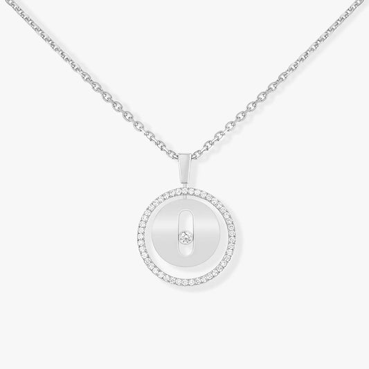 [OrnoraJewelry]LUCKY MOVE PM NECKLACE SILVER DIAMOND