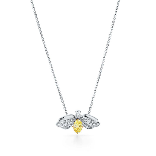 [Ornora Jewelry]PAPER FLOWERS YELLOW DIAMOND FIREFLY PENDANT