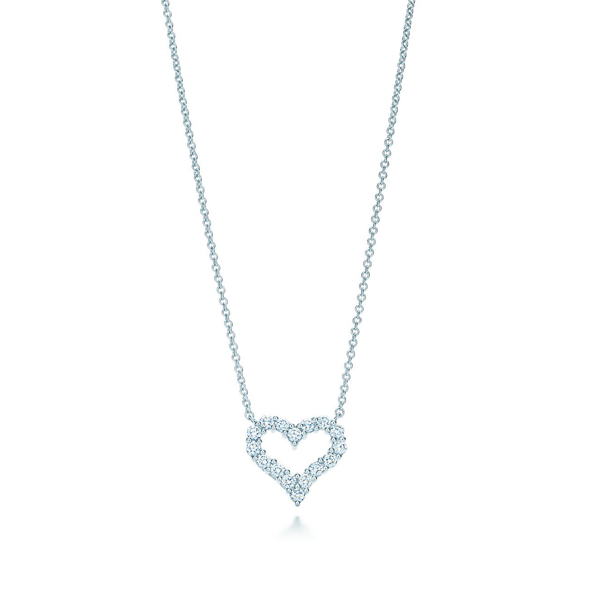 [Ornora Jewelry]HEART-SHAPED DIAMOND NECKLACE