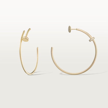 [OrnoraJewelry]JUSTE HALF DIAMOND LARGE EARRINGS