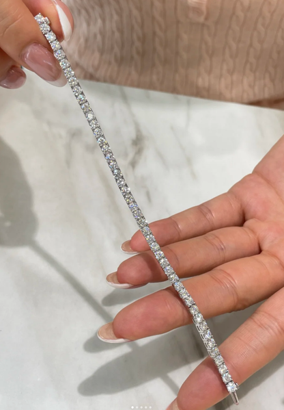 [OrnoraJewelry]  CLASSIC BASEBALL BRACELAT, 52 DIAMOND