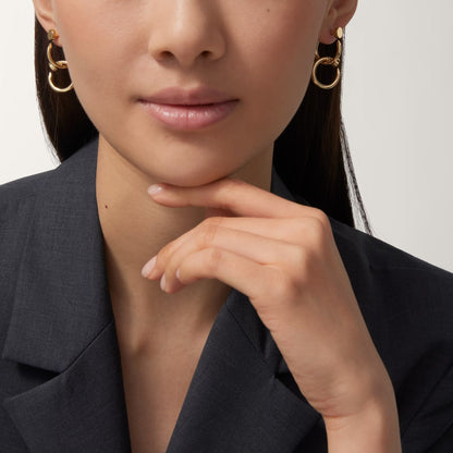 [OrnoraJewelry]JUSTE NO DIAMOND DOUBLE EARRINGS