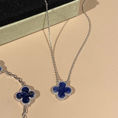 [OrnoraJewelry]CLOVER 15MM PIETERSITE NECKLACE SILVER