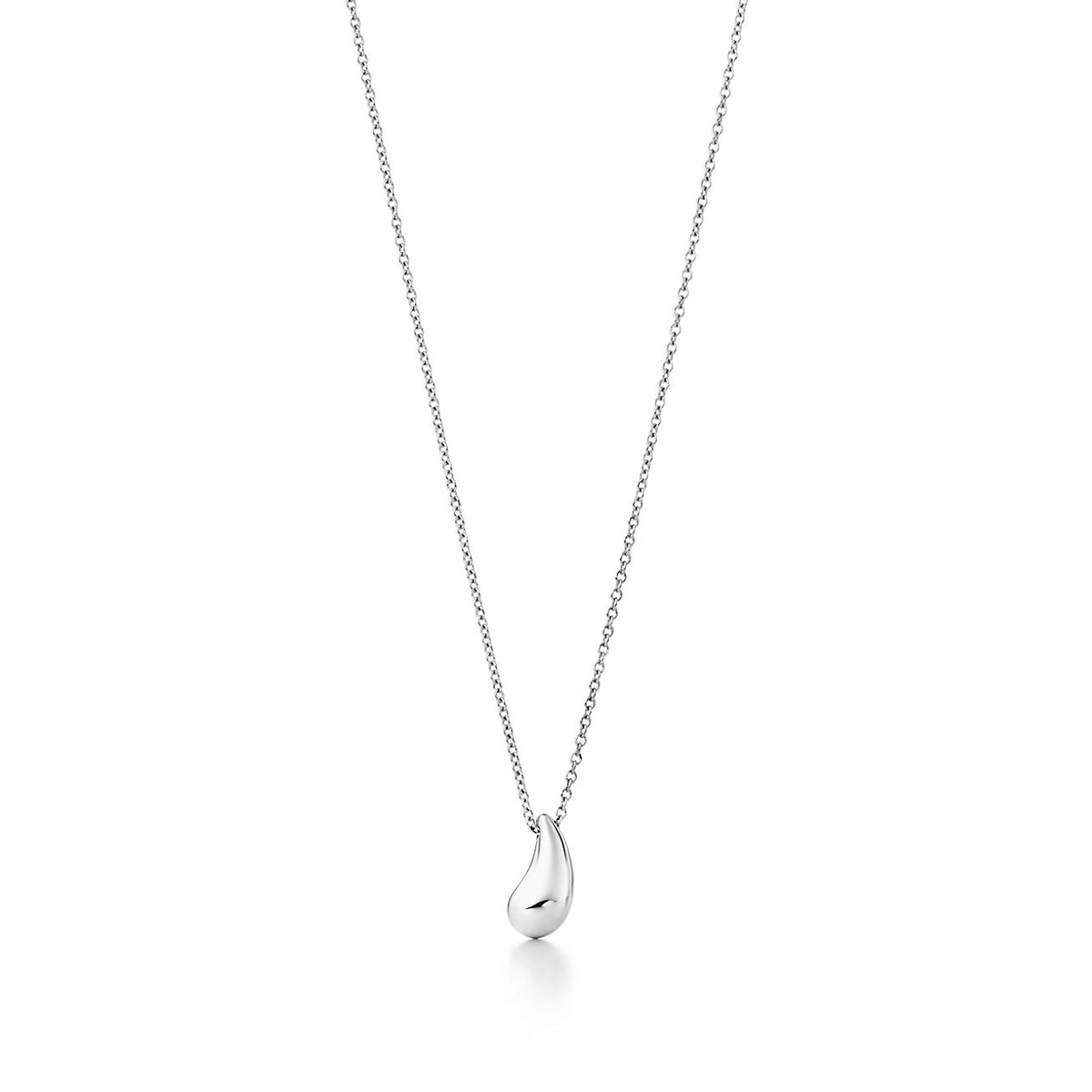 [Ornora Jewelry]ELSA PERETTI TEARDROP PENDANT STERLING SILVER NECKLACE