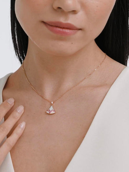 [OrnoraJewelry]BVLGARI Divas' Dream Qixi Exclusive Pink Gemstone Necklace