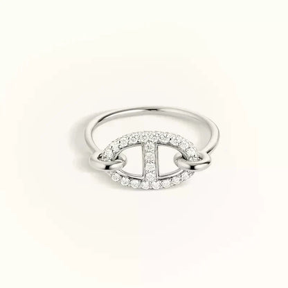 [OrnoraJewelry]RONDE SMALL SILVER DIAMOND RING