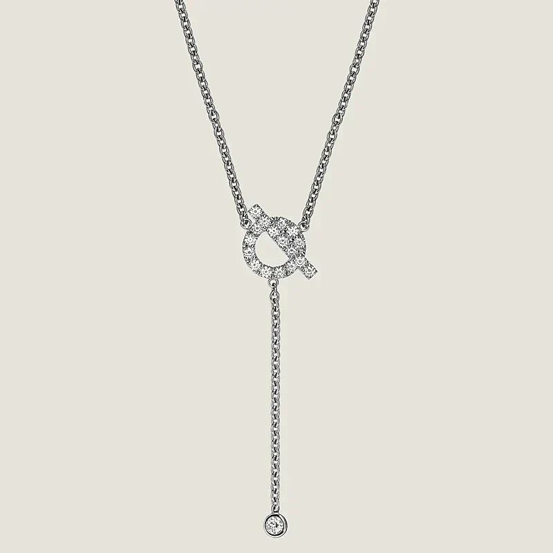 [OrnoraJewelry]FINESSE SILVER DIAMOND NECKLACE