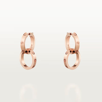 [OrnoraJewelry]LOVE 3.3MM DANGLE EARRINGS