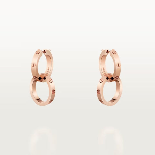 [OrnoraJewelry]LOVE 3.3MM DANGLE EARRINGS