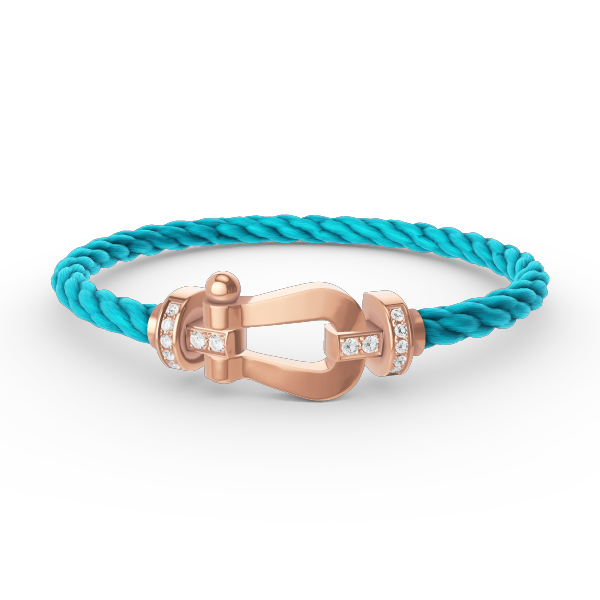 [Ornora Jewelry]FORCE LARGE HORSESHOE HALF DIAMOND BRACELET ROSE GOLD