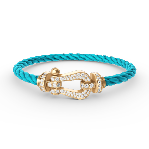 [OrnoraJewelry]FORCE LARGE HORSESHOE FULL DIAMOND BRACELET GOLD
