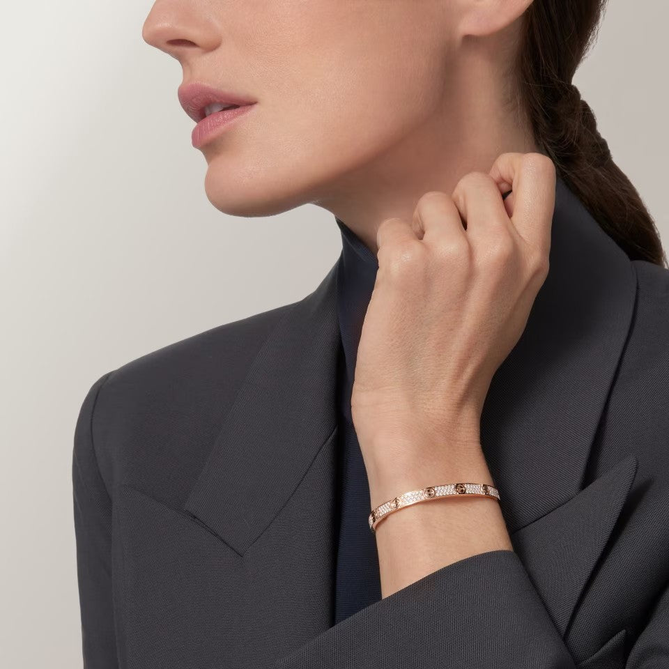 [OrnoraJewelry]LOVE BRACELET 4.8MM DIAMOND-PAVED