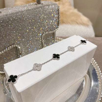 [OrnoraJewelry] CLOVER 5 MOTIF ONYXS BRACELET COLLECTION