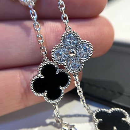 [OrnoraJewelry] CLOVER 5 MOTIF ONYXS BRACELET COLLECTION